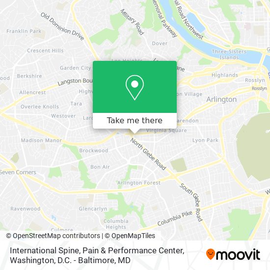 Mapa de International Spine, Pain & Performance Center