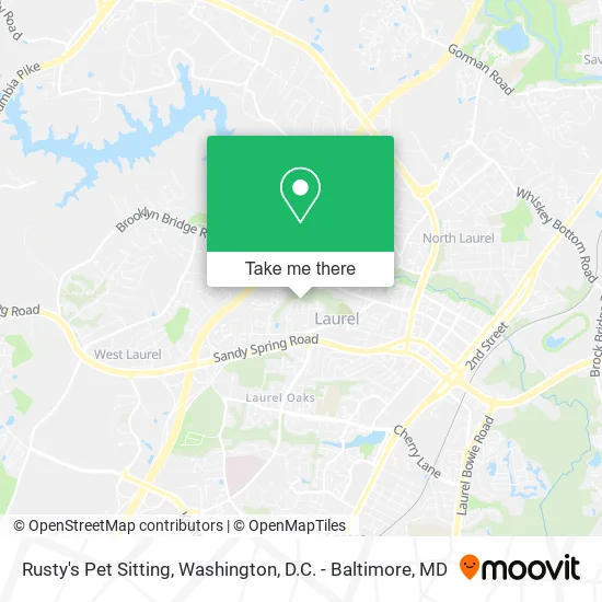 Mapa de Rusty's Pet Sitting