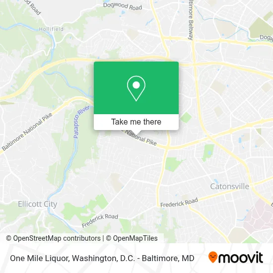 One Mile Liquor map