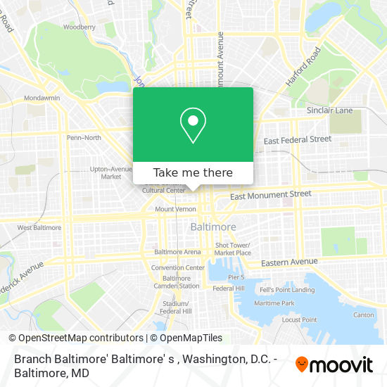 Branch Baltimore' Baltimore' s map