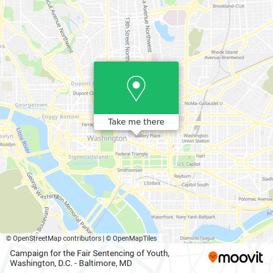 Mapa de Campaign for the Fair Sentencing of Youth