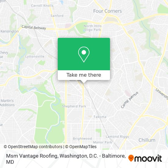 Msm Vantage Roofing map