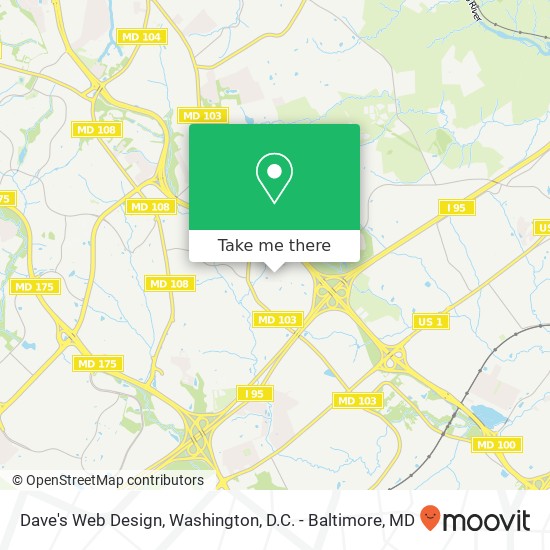 Mapa de Dave's Web Design, 6312 Hampton Pl
