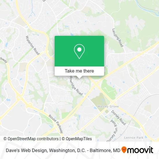 Dave's Web Design map