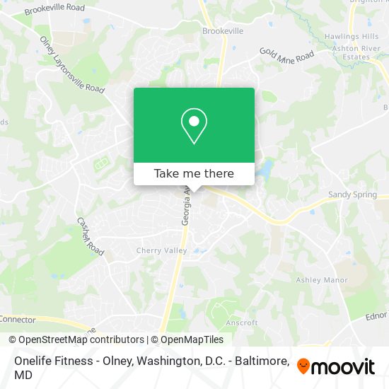 Mapa de Onelife Fitness - Olney