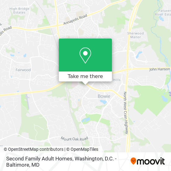 Second Family Adult Homes map