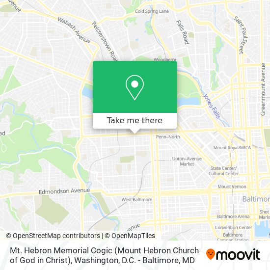 Mt. Hebron Memorial Cogic (Mount Hebron Church of God in Christ) map