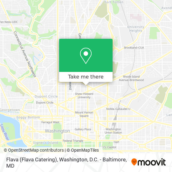 Flava (Flava Catering) map