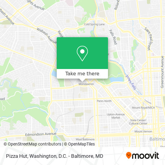 Pizza Hut map