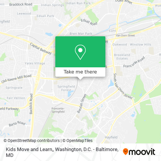 Kids Move and Learn, map