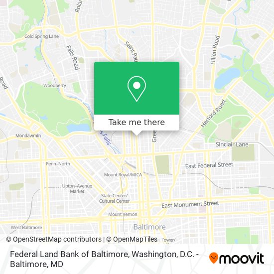 Mapa de Federal Land Bank of Baltimore