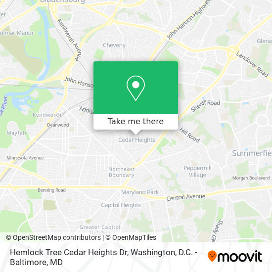 Mapa de Hemlock Tree Cedar Heights Dr