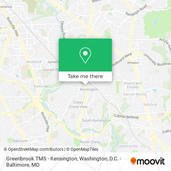 Mapa de Greenbrook TMS - Kensington