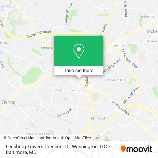 Mapa de Leesburg Towers Crescent Dr