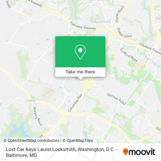 Lost Car Keys Laurel Locksmith map