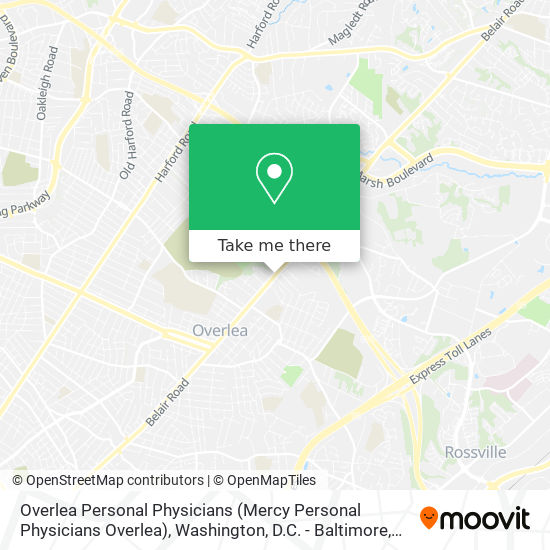 Overlea Personal Physicians map