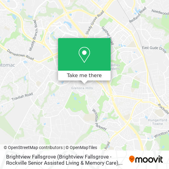 Brightview Fallsgrove (Brightview Fallsgrove - Rockville Senior Assisted Living & Memory Care) map