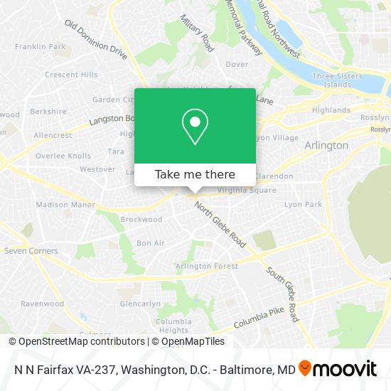 Mapa de N N Fairfax VA-237