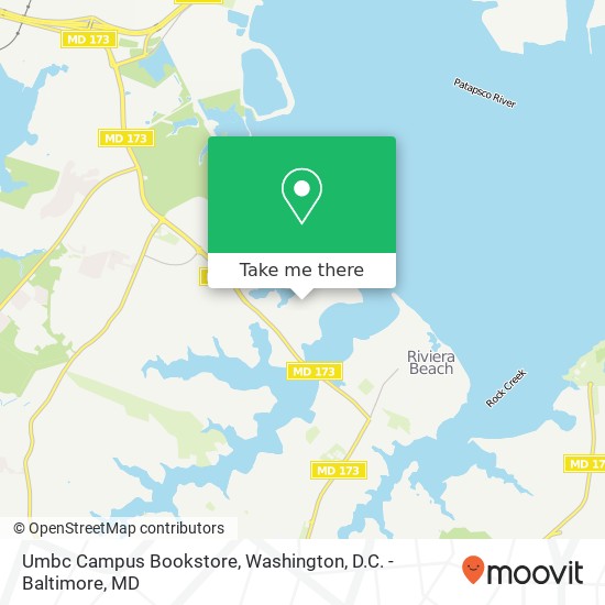 Mapa de Umbc Campus Bookstore