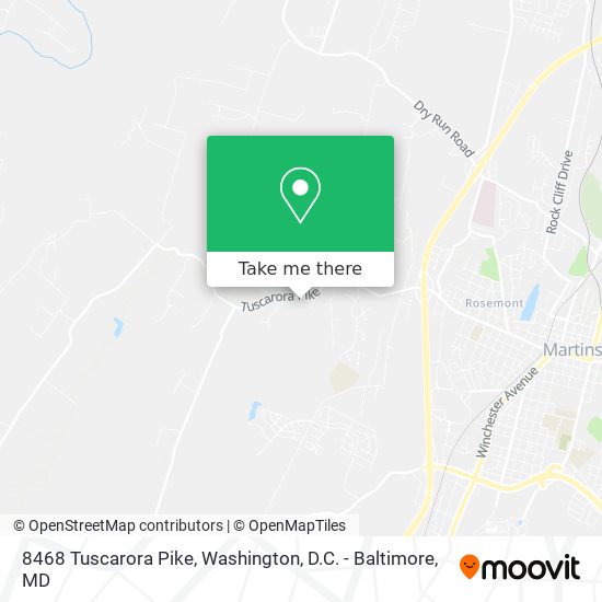 8468 Tuscarora Pike map