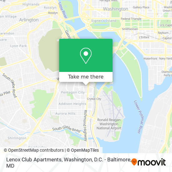 Lenox Club Apartments map