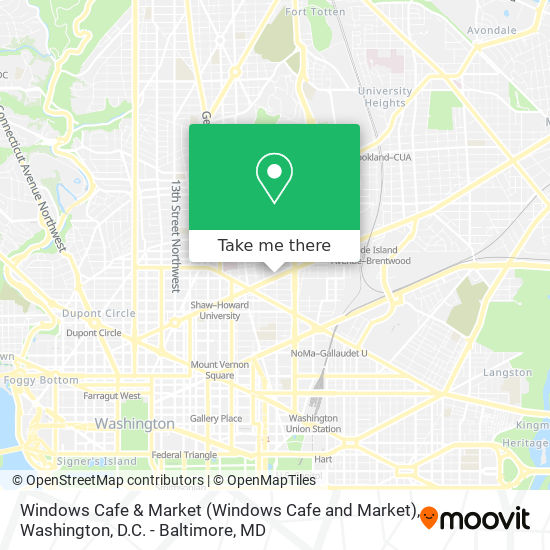 Mapa de Windows Cafe & Market