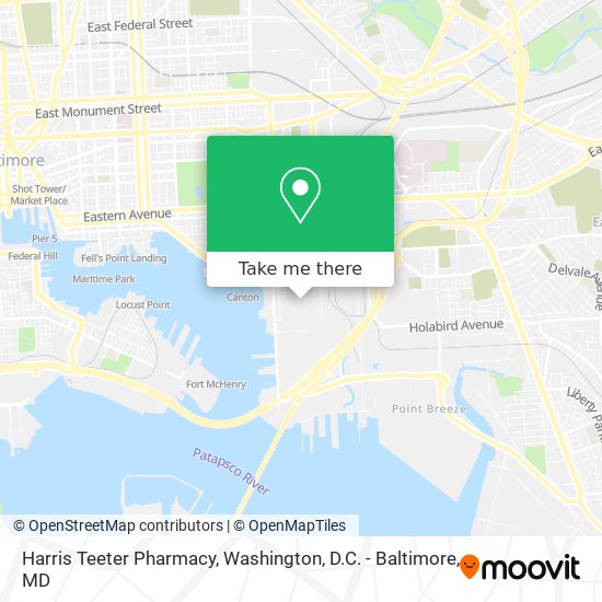 Harris Teeter Pharmacy map