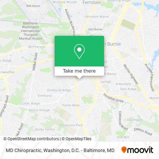MD Chiropractic map