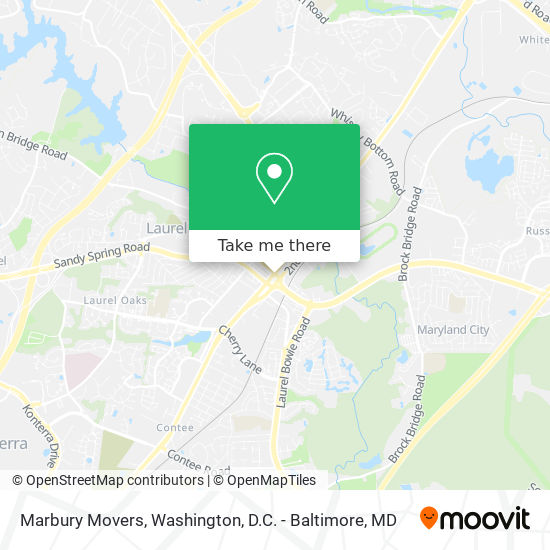 Marbury Movers map