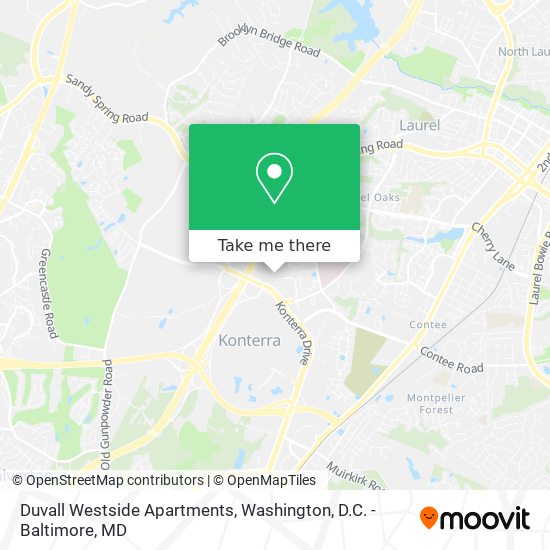Duvall Westside Apartments map