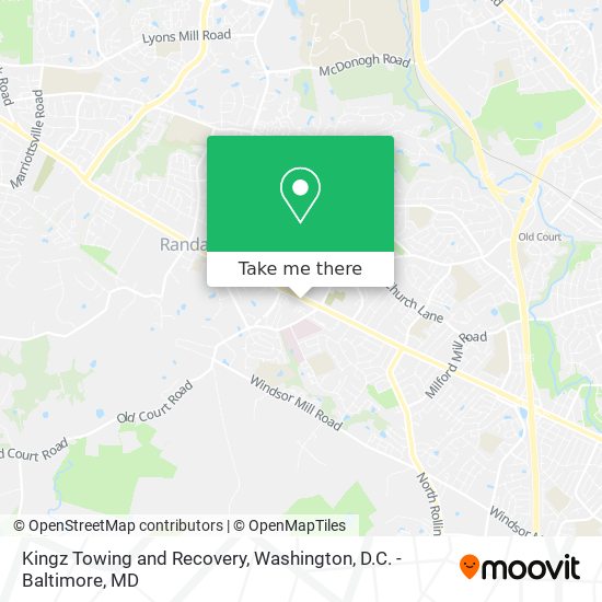 Mapa de Kingz Towing and Recovery