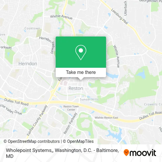 Wholepoint Systems, map
