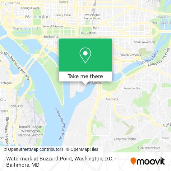 Mapa de Watermark at Buzzard Point