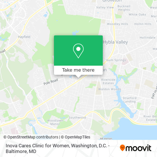Mapa de Inova Cares Clinic for Women
