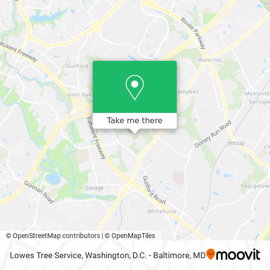 Lowes Tree Service map