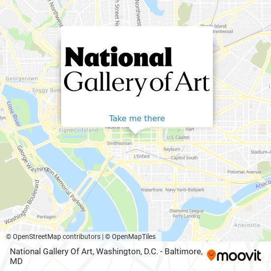 Mapa de National Gallery Of Art
