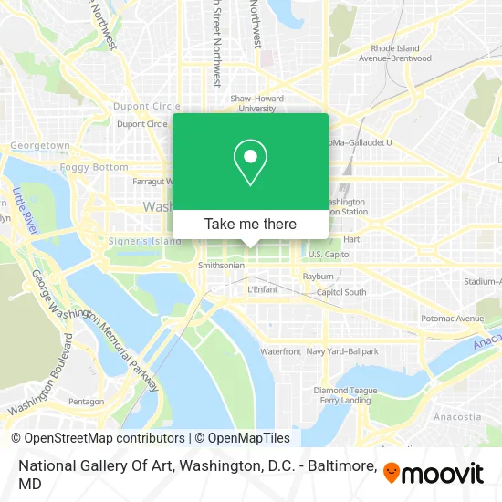 National Gallery Of Art map