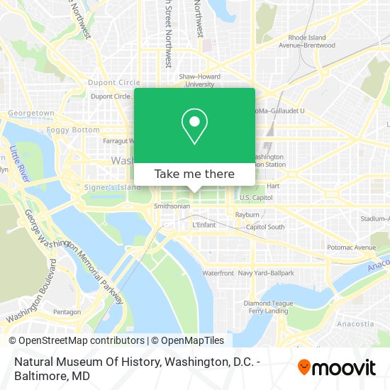 Mapa de Natural Museum Of History