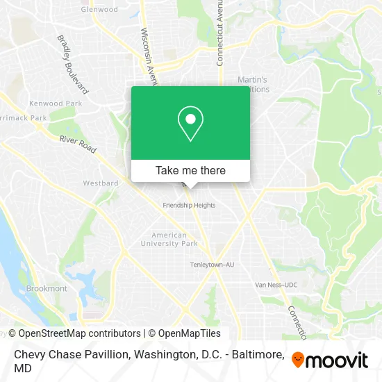 Chevy Chase Pavillion map