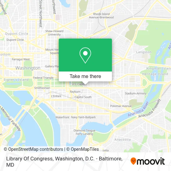Mapa de Library Of Congress