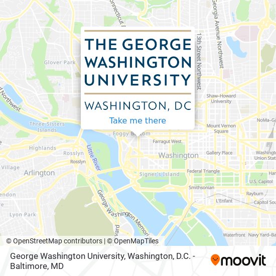 George Washington University map