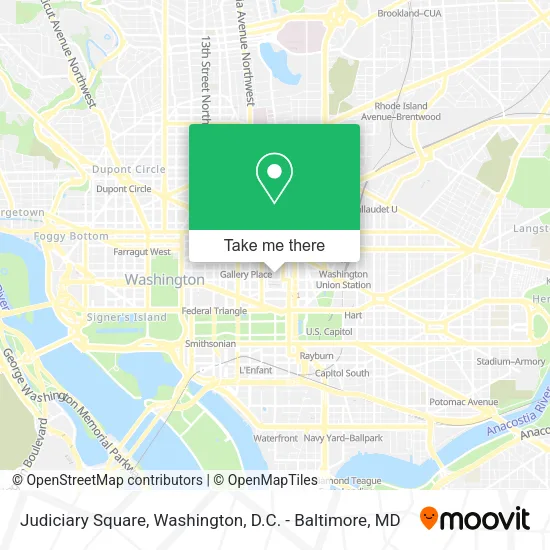 Judiciary Square map