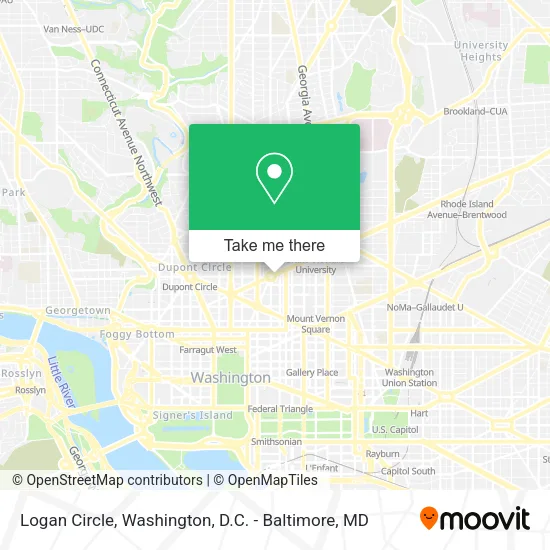 Mapa de Logan Circle