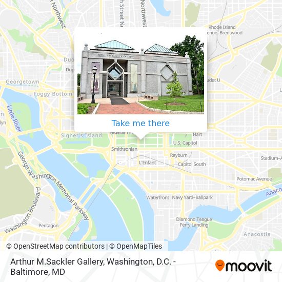 Arthur M.Sackler Gallery map