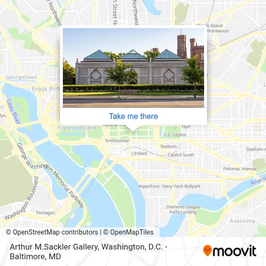 Arthur M.Sackler Gallery map