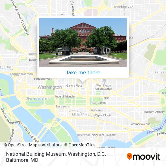 National Building Museum map