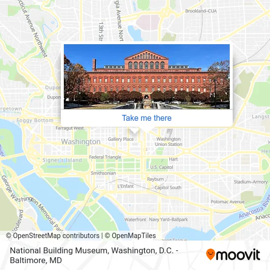 National Building Museum map