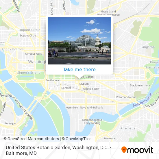 Mapa de United States Botanic Garden