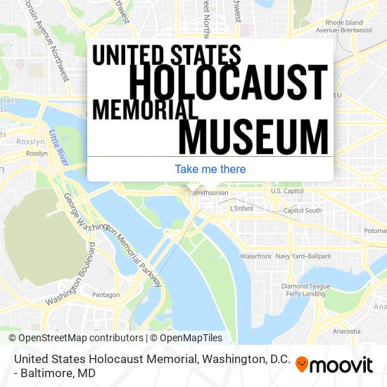 United States Holocaust Memorial map