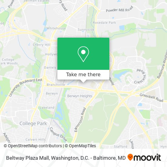 Beltway Plaza Mall map